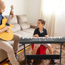 61 Keys Digital Music Keyboard Electric Piano Electronic Musical Instrument Kids Learning Keyboard with Light Up Keys Microphone for 3-12 Year Old Kid