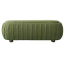 Upholstered Ottoman, Oval Shape by HouseOfZazla