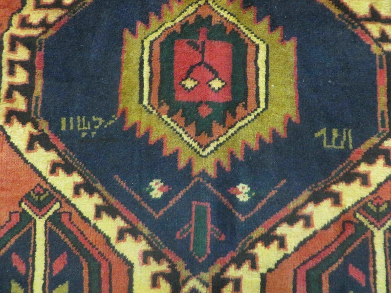 3' 4"X 7' Antique Handmade Turkish Wool Rug Organic