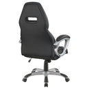 Bruce - Upholstered Adjustable Home Office Chair With Ergonomic Support And Smooth Swivel Function - Black by HouseOfZazla