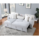 Ford - Reversible Pull Out Sofa Bed - Light Gray by HouseOfZazla