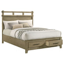 Hazlewood 59-inch Queen Panel Storage Bed Vineyard Oak