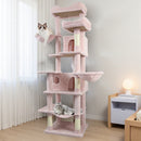 68in Multi-Level Cat Tree Tower with Hammocks & Scratching Posts