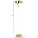 Spectra - Tall Corner Floor Lamp For Living Room - Gold by HouseOfZazla
