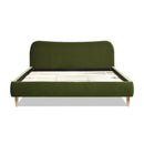 Roman - Curved Headboard Upholstered Platform Bed