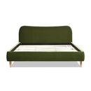 Roman - Curved Headboard Upholstered Platform Bed by Unique Piece Furniture