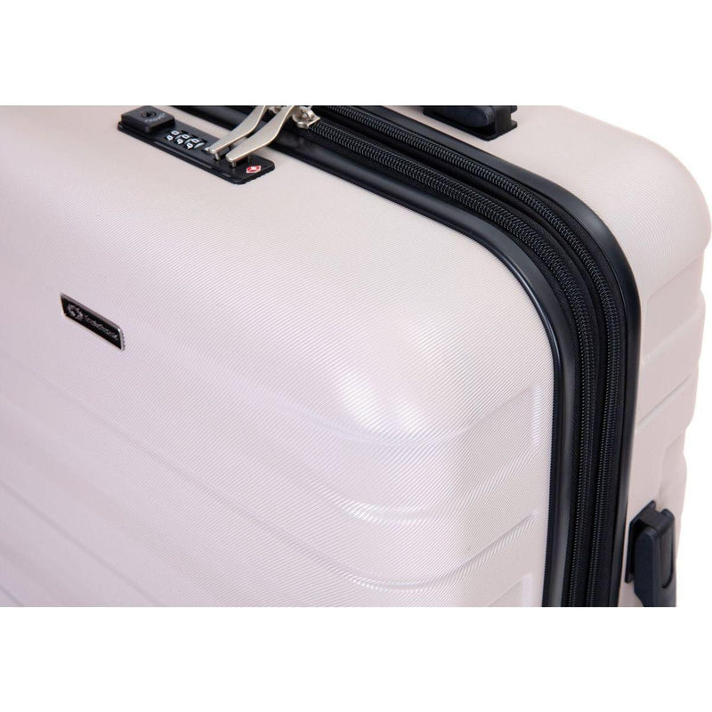 3 Piece Luggage Sets PC Lightweight & Durable Expandable Suitcase with Two Hooks, Double Spinner Wheels, TSA Lock, (21/25/29) Sand