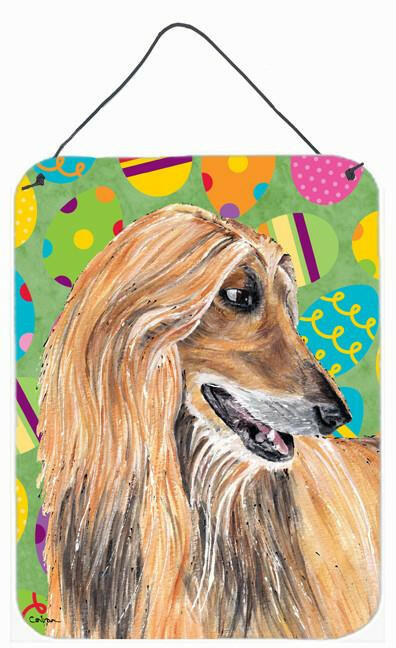 Afghan Hound Easter Eggtravaganza Wall or Door Hanging Prints SC9500DS1216