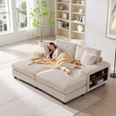 Convertible Sectional Sofa, Sleeper Oversized Living Room Lounge by HouseOfZazla