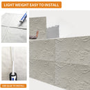 3D Faux Stone Wall Panels - 6 PCS PU Wainscoting