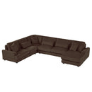 Oversized Sectional Sofa U - Shaped Sofa Couch Modern Sofa Upholstered In Soft With A Chaise Lounge For Living Room by HouseOfZazla