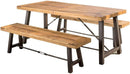 Outdoor 3-Pieces Acacia Wood Dining Set