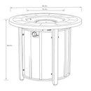 30" Propane Gas Fire Pit Table with Mosaic Ceramic Tabletop by HouseOfZazla
