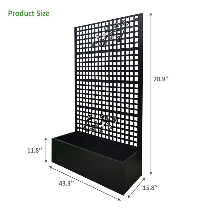 Metal Planter Box with Trellis, photo 2 of 10