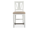 Heron Cove - Counter Chair With Upholstered Seat (Set of 2) - Chalk White