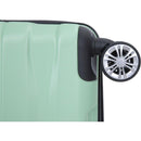 3 Piece Luggage Sets PC Lightweight & Durable Expandable Suitcase with Two Hooks, Double Spinner Wheels, TSA Lock, (21/25/29) Light Green