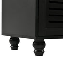 5-in-1 Entryway Bench with Shutter-shaped doors, Coat Rack, Cushion and 4 Sturdy Hooks, 47.2" Wide Hall Tree with Storage Bench for Hallway, Entryway, Living Room