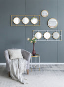 3 Mirror Piece Wall Mirror InRectangular Frame, Home Wall Decor For Bedroom Living Room by Unique Piece Furniture