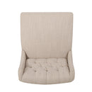 Solstara Upholstered Dining Barstool with Button Tufted and Wing Back by HouseOfZazla