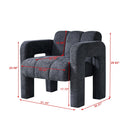 31.10" Boucle Upholstered Accent Chair by HouseOfZazla