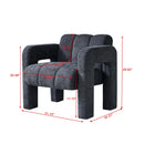 31.10" Boucle Upholstered Accent Chair by Unique Piece Furniture