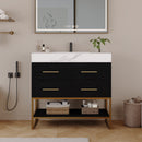 36" Artificial Stone Bathroom Vanity with Ceramic Sink by HouseOfZazla