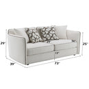 Yolanda - Loveseat With 4 Pillows - Beige Chenille by Unique Piece Furniture