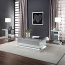 Nysa - 26" End Table - Mirrored & Faux Crystals