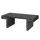 American Vintage Industrial Coffee Table, Double Tier Design by HouseOfZazla