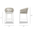 Maiden - Patio Counter Stool Sunproof Olefin (Set of 2) by HouseOfZazla