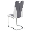 Creston - 5 Piece Dining Set With Upholstered Chairs - Gloss White by HouseOfZazla