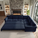 118" L-Shaped Convertible Sleeper Sofa
