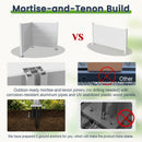 50" W x 49" H Outdoor Privacy Screen with Aluminum Posts, 2 Panels by HouseOfZazla