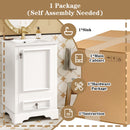 Bathroom Vanity With Sink, Soft Close Door, Adjustable U-Shaped Shelf