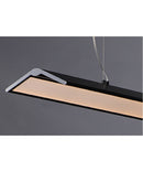 Glider 46"L 1-Light LED Island Light Light Fixture Black and Polished Chrome Finish by ET2
