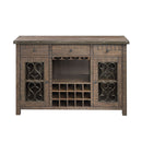 Raphaela Server With Cup Holder & Wine Rack - Cherry by HouseOfZazla