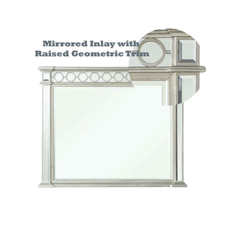 Varian - Mirrored Designed Mirror - Silver, photo 5 of 6