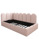 Upholstered Daybed With Metal Slatted Base by HouseOfZazla