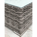 Seating Set With Cushions Handcrafted Wicker Design