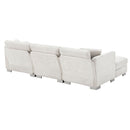 Modern Cloud Sectional Sofa L Shaped Luxury Couch Set With 2 Free Pillows 4 Seat With Oversized Chaise by HouseOfZazla