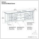 Artisan - TV Media Stand - Russet Brown
