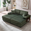 Convertible Sectional Sofa, Sleeper Oversized Living Room Lounge by HouseOfZazla