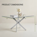 Modern Rectangular Table For Dining Room by HouseOfZazla