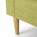 Nebulize Upholstered Fabric Club Chair With Button Tufted And Square Off Arm And Back by HouseOfZazla