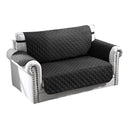 Reversible Sofa Cover Chair Loveseat Couch Microfiber Slipcover Cushion Furniture Protector Shield Water-Resistant w/ Elastic Strap for Kids Pet Dog C