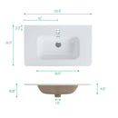BB04-30-301 Integrated Bathroom Sink by HouseOfZazla