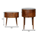 Rounded Wood Table by HouseOfZazla