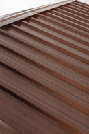 6ft x 6ft Outdoor Metal Storage Shed with Metal Floor Base, With window