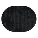 5-Piece Multifunctional Dining Table Set, Farmhouse Dining Set with Extendable Round Table,Two Small Drawers and 4 Upholstered Dining Chairs for Kitchen and Dining Room (Black)