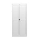 Metal Kitchen Pantry Cabinet With Adjustable Storage And 4 Heavy Duty Shelves - White by HouseOfZazla